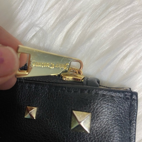 Juicy Couture Black Leather Clutch with Gold Accents - Picture 3 of 5